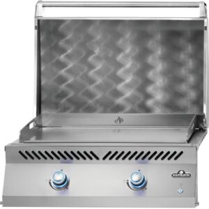 BIG32 Griddle Lid Open Front View Napoleon Grill Ratna Spas Patio